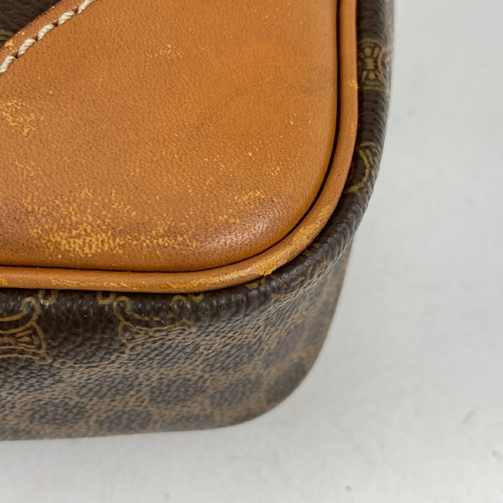 Celine Macadam Pattern Shoulder Canvas Handbag Br… - image 3